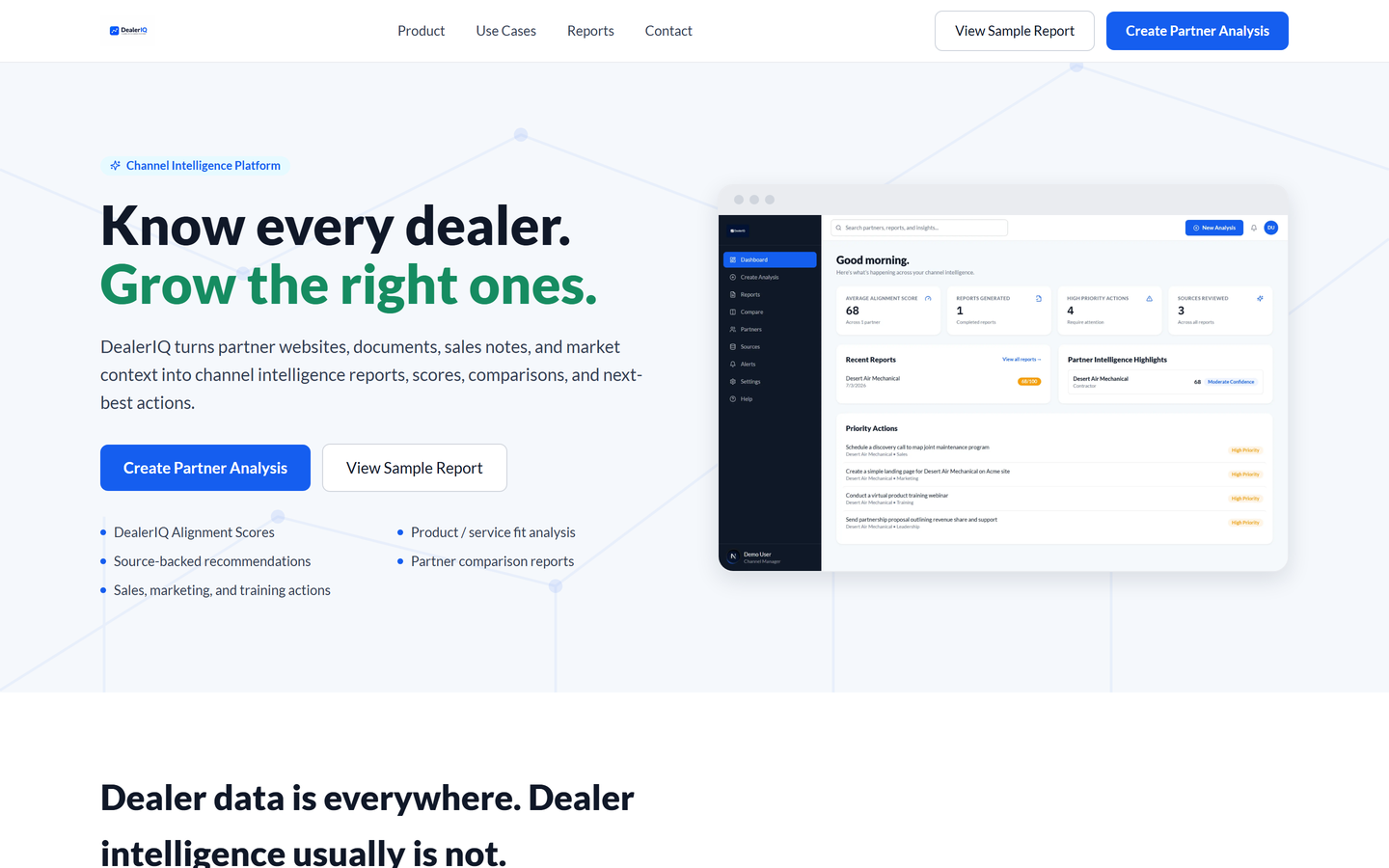 DealerIQ interface
