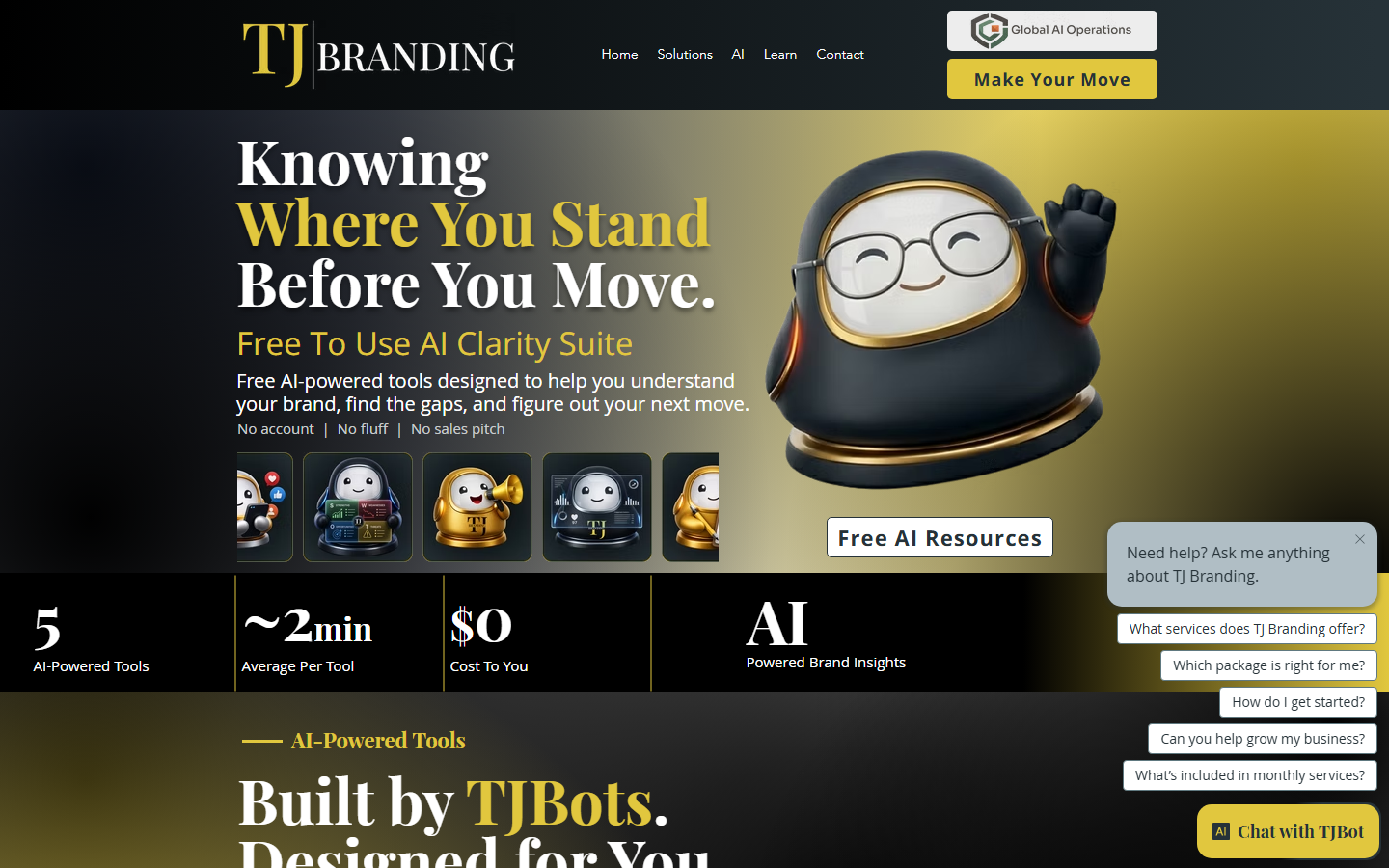 AI Marketing Clarity Suite interface